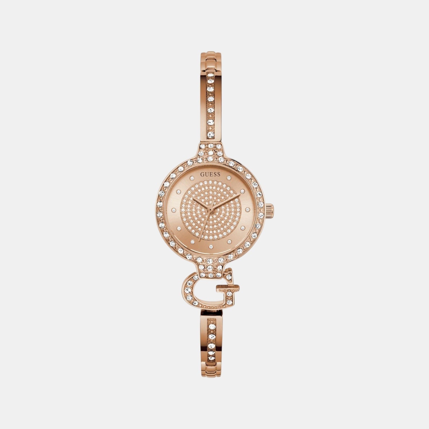 Guess Gb Giselle Women Quartz Rose Gold Dial Analog Stainless Steel Gw0929L3