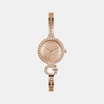 Guess Gb Giselle Women Quartz Rose Gold Dial Analog Stainless Steel Gw0929L3