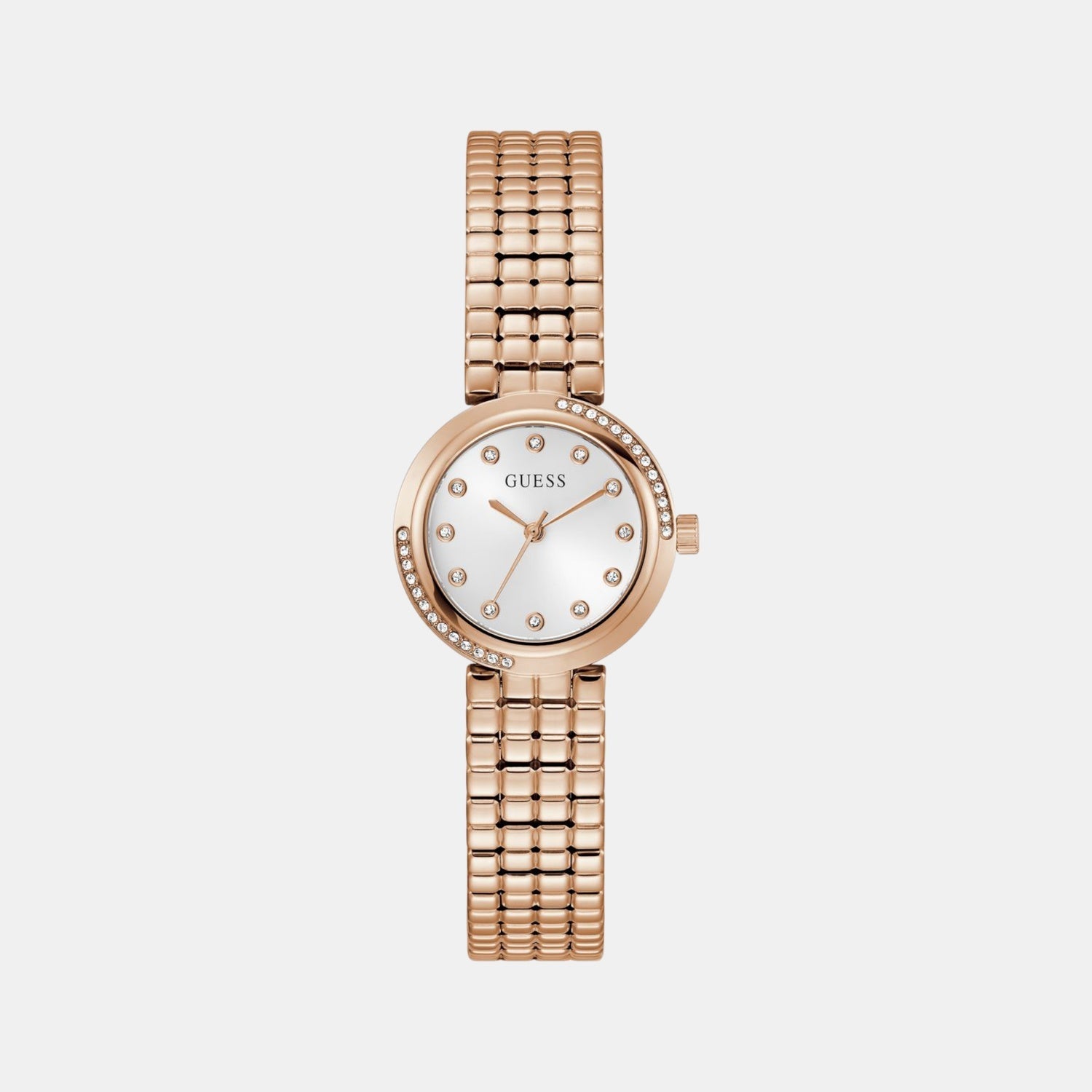 Guess Gb Clara Women Quartz White Dial Analog Stainless Steel Gw0930L3