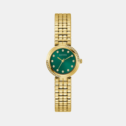 Guess Gb Clara Women Quartz Green Dial Analog Stainless Steel Gw0930L6
