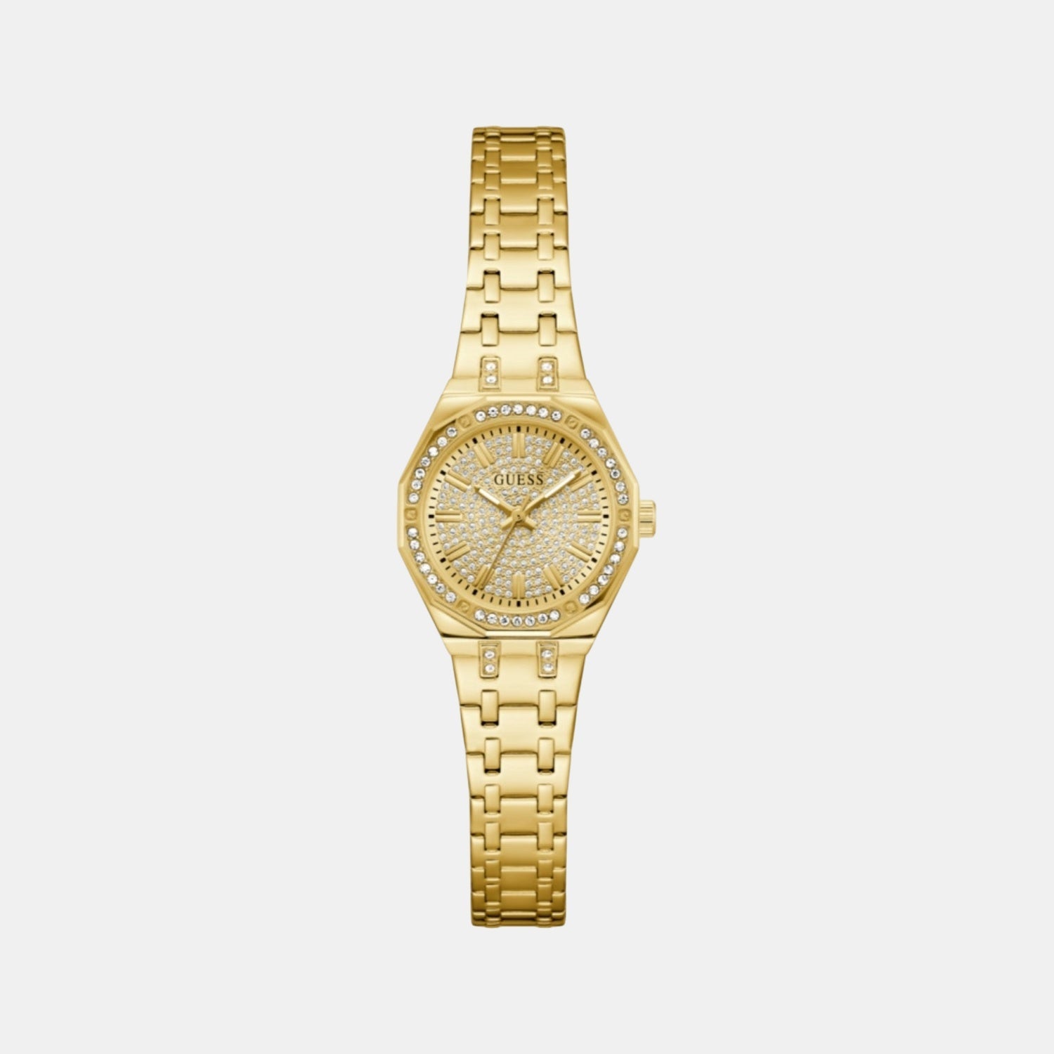 Guess Gb Pixie Women Quartz Champagne Dial Analog Stainless Steel Gw0931L2