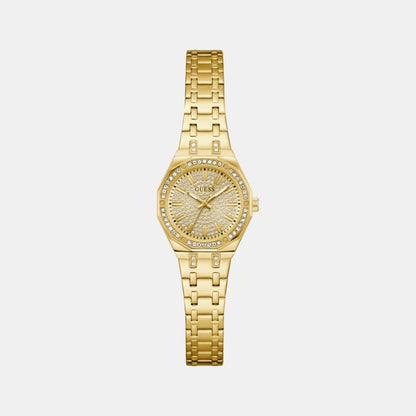 Guess Gb Pixie Women Quartz Champagne Dial Analog Stainless Steel Gw0931L2