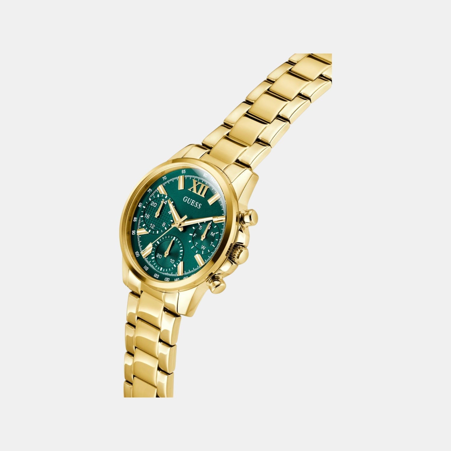 Guess Gd Bailey Women Quartz Green Dial Analog Stainless Steel Gw0933L6