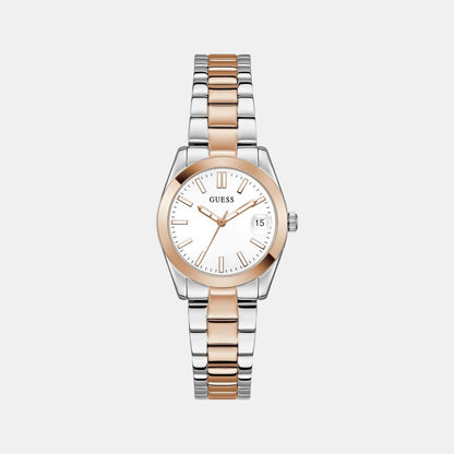 Guess Gd Alice Women Quartz White Dial Analog Stainless Steel Gw0934L6
