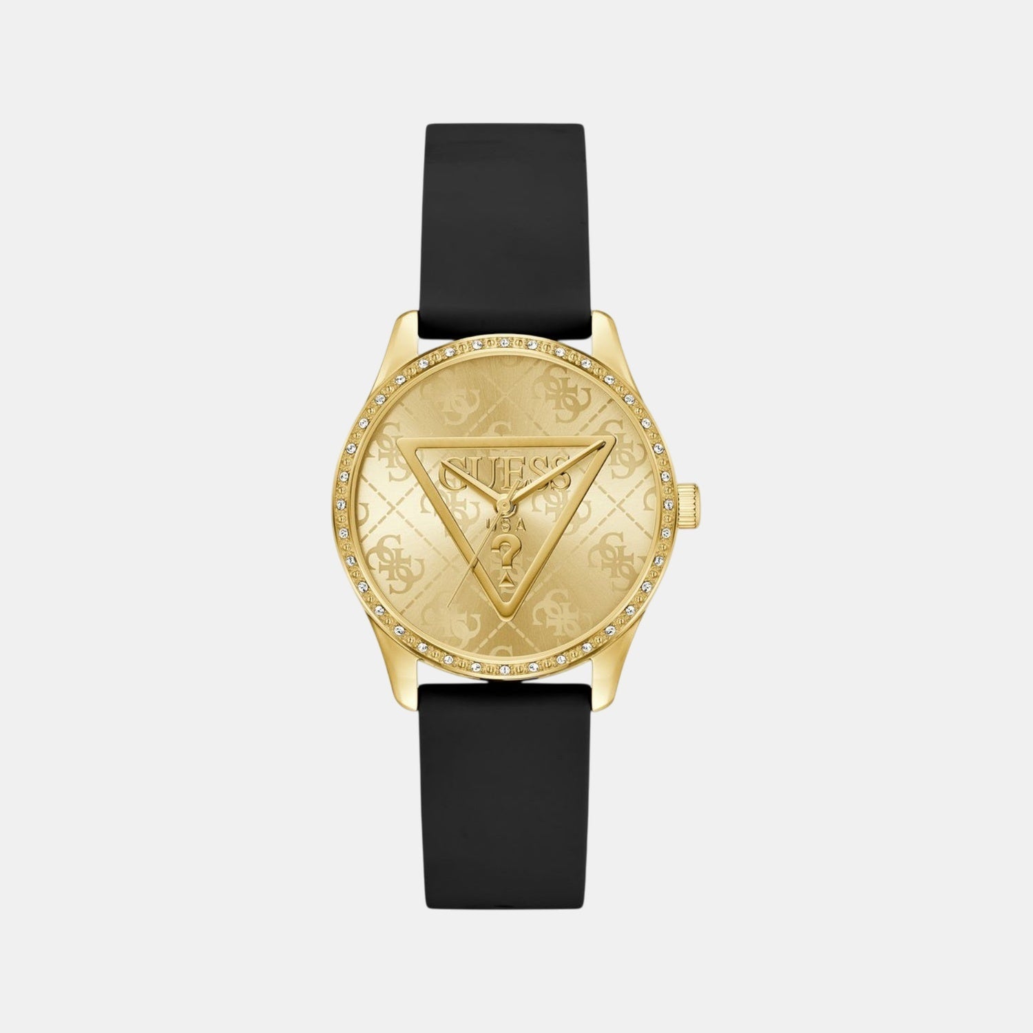 Guess Gt Roxy Women Quartz Champagne Dial Analog Stainless Steel Gw0942L2