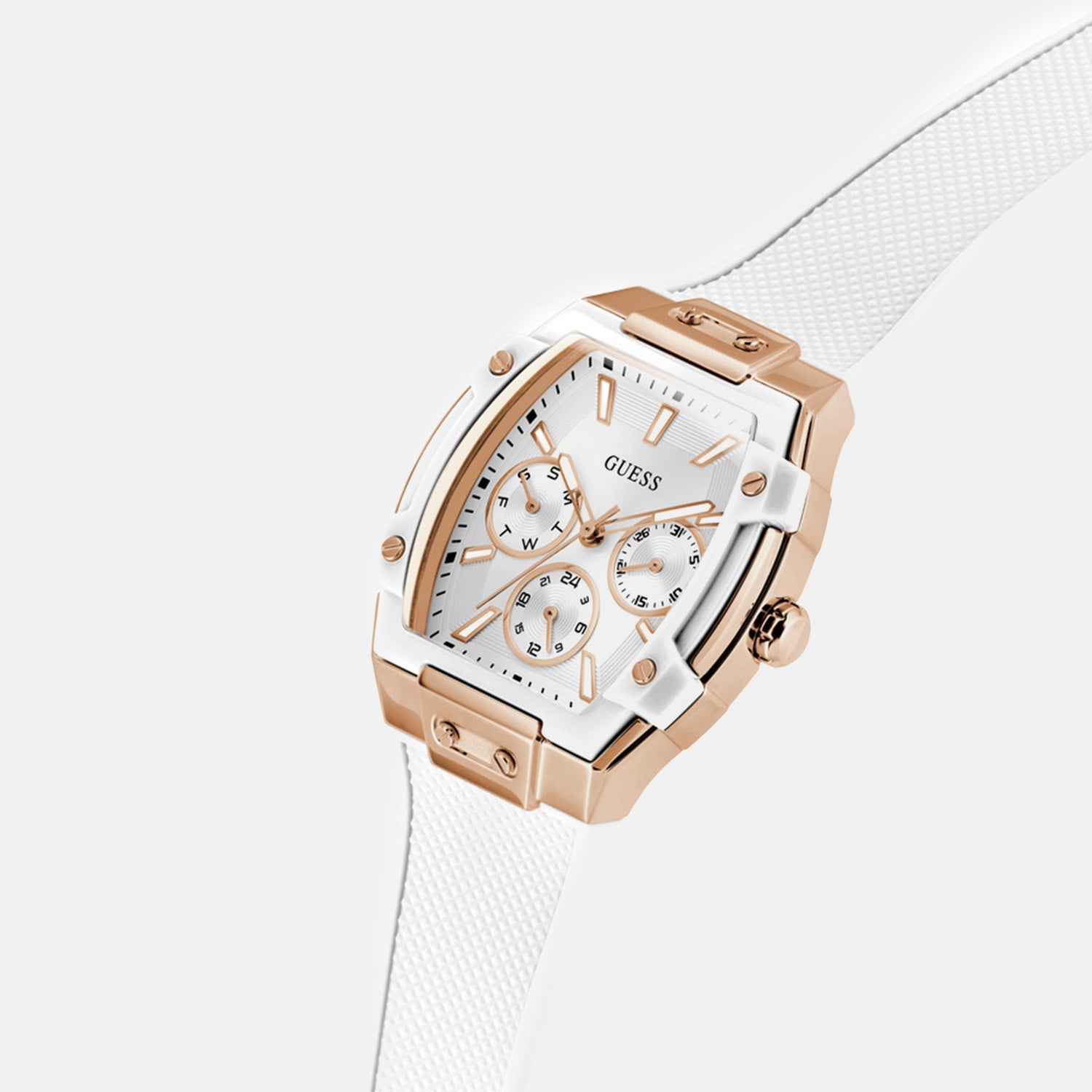 Guess Gt Phoenix Women Quartz White Dial Analog Stainless Steel Gw0945L6