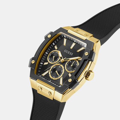 Guess Gt Phoenix Men Quartz Black Dial Analog Stainless Steel Gw0956G2