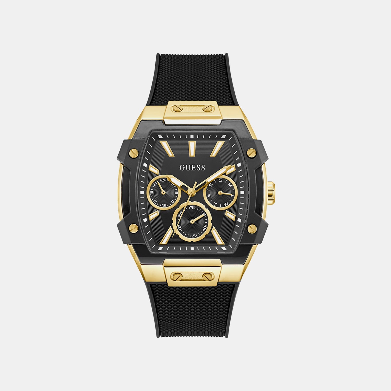 Guess Gt Phoenix Men Quartz Black Dial Analog Stainless Steel Gw0956G2
