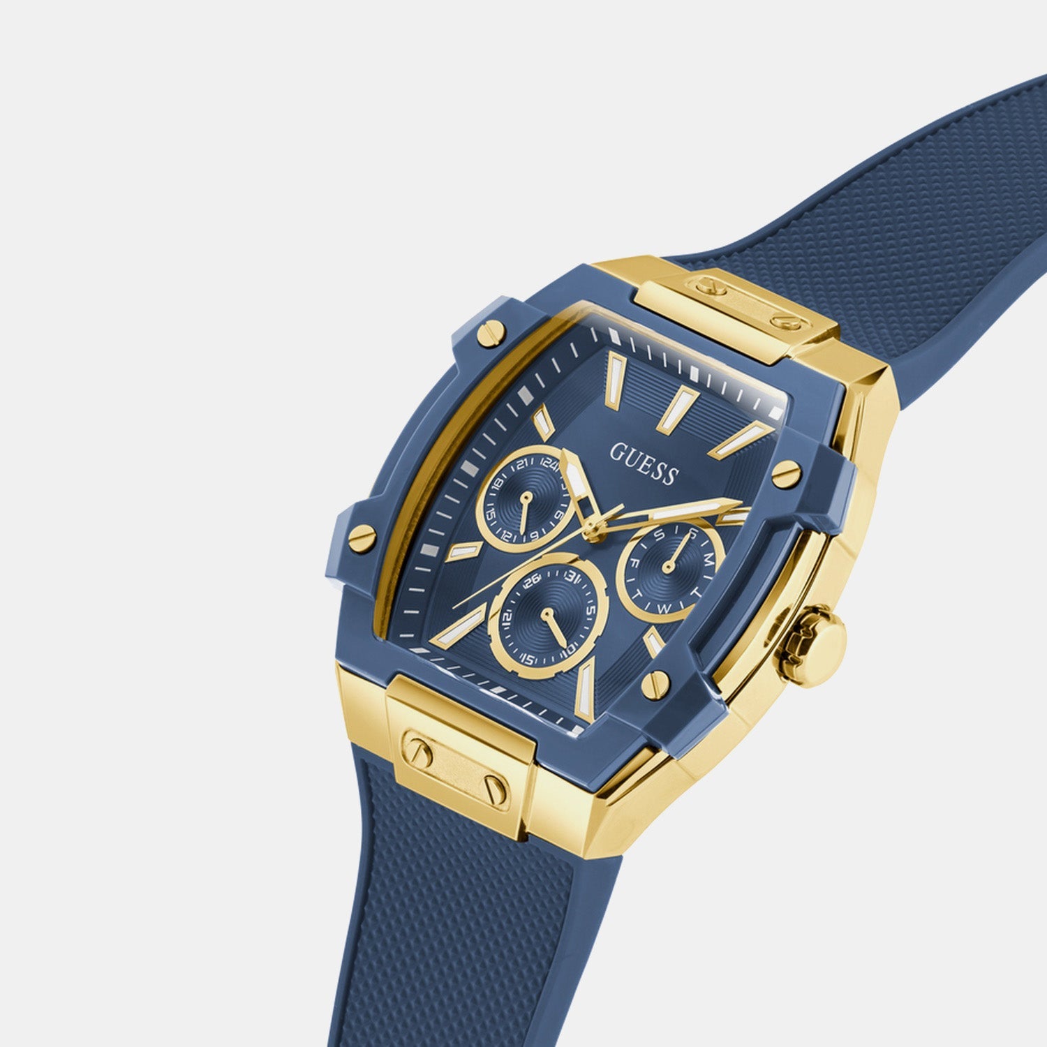Guess Gt Phoenix Men Quartz Blue Dial Analog Stainless Steel Gw0956G5