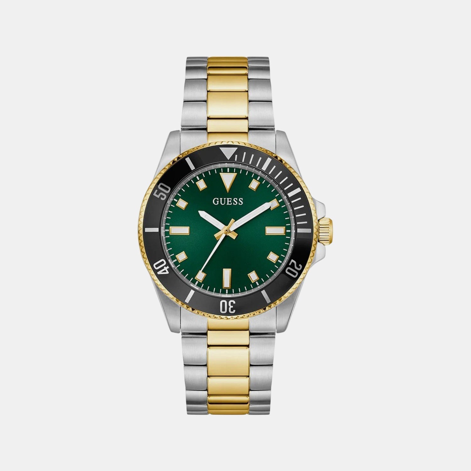 Guess Gs Cliff Men Quartz Green Dial Analog Stainless Steel Gw0968G4