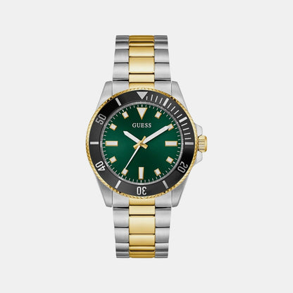 Guess Gs Cliff Men Quartz Green Dial Analog Stainless Steel Gw0968G4