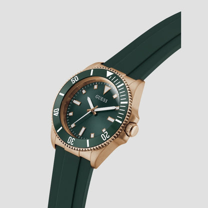 Guess Gs Cliff Men Quartz Green Dial Analog Stainless Steel Gw0969G5