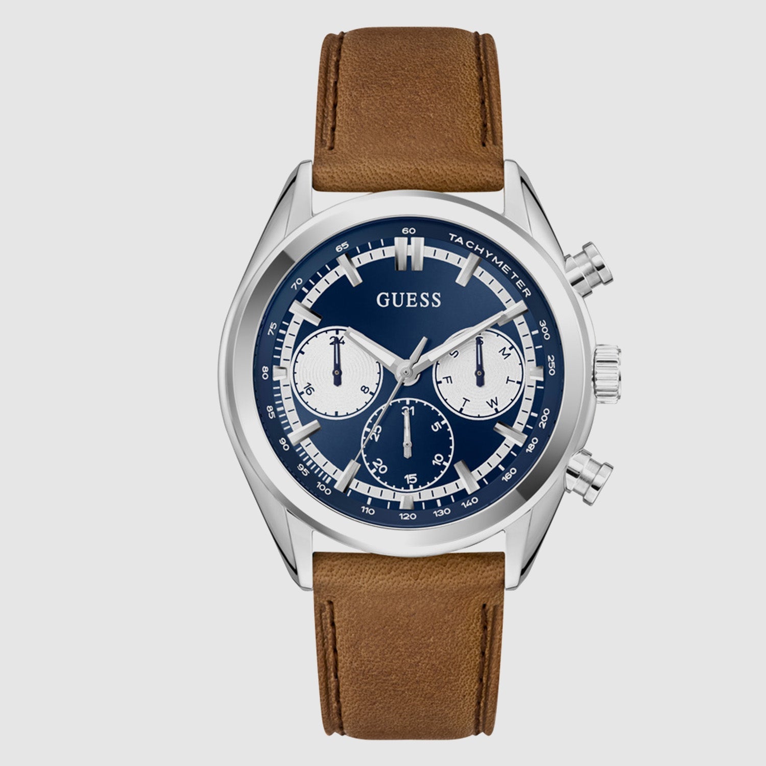 Guess Gd Dawson Men Quartz Blue Dial Analog Stainless Steel Gw0972G1