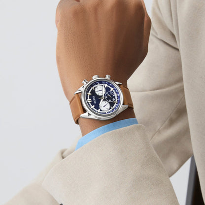 Guess Gd Dawson Men Quartz Blue Dial Analog Stainless Steel Gw0972G1