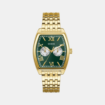 Guess Gd Gabriel Men Quartz Green Dial Analog Stainless Steel Gw0975G2