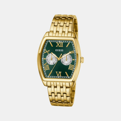 Guess Gd Gabriel Men Quartz Green Dial Analog Stainless Steel Gw0975G2