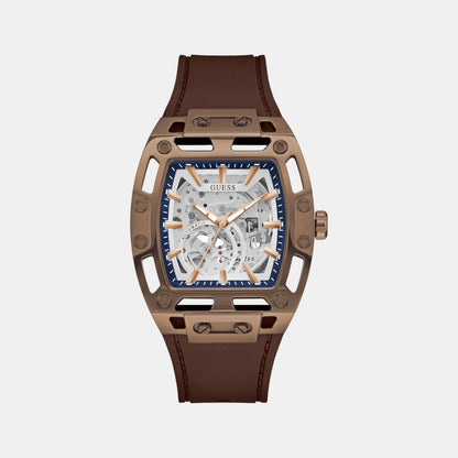 Guess Gd Phoenix Men Automatic Silver Dial Analog Stainless Steel Gw0980G3