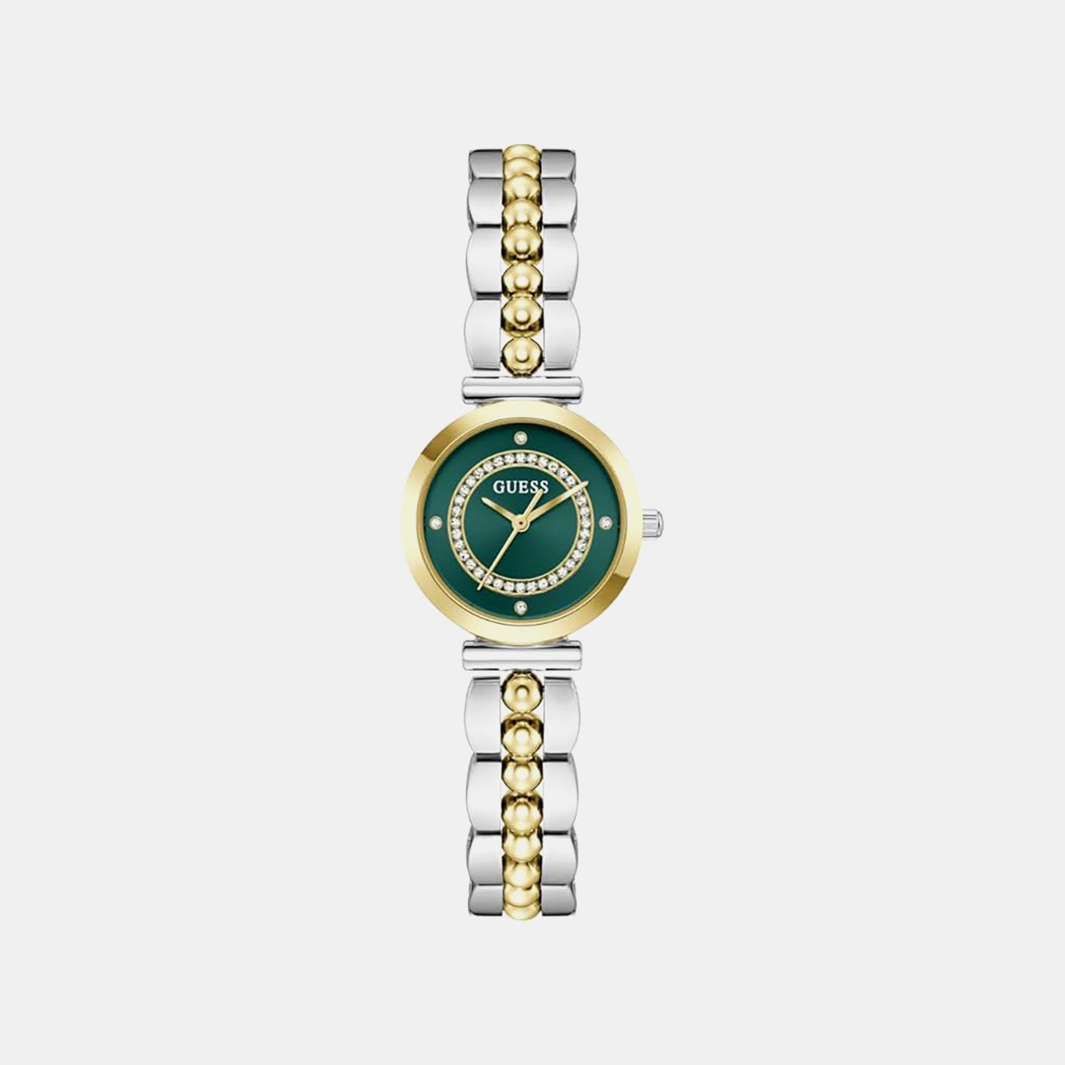 Guess Gb Leena Women Quartz Green Dial Analog Stainless Steel Gw0994L3