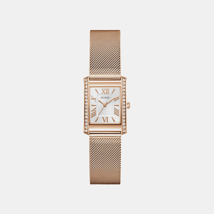 Guess Gd Bonnet Women Quartz White Dial Analog Stainless Steel Gw0997L3