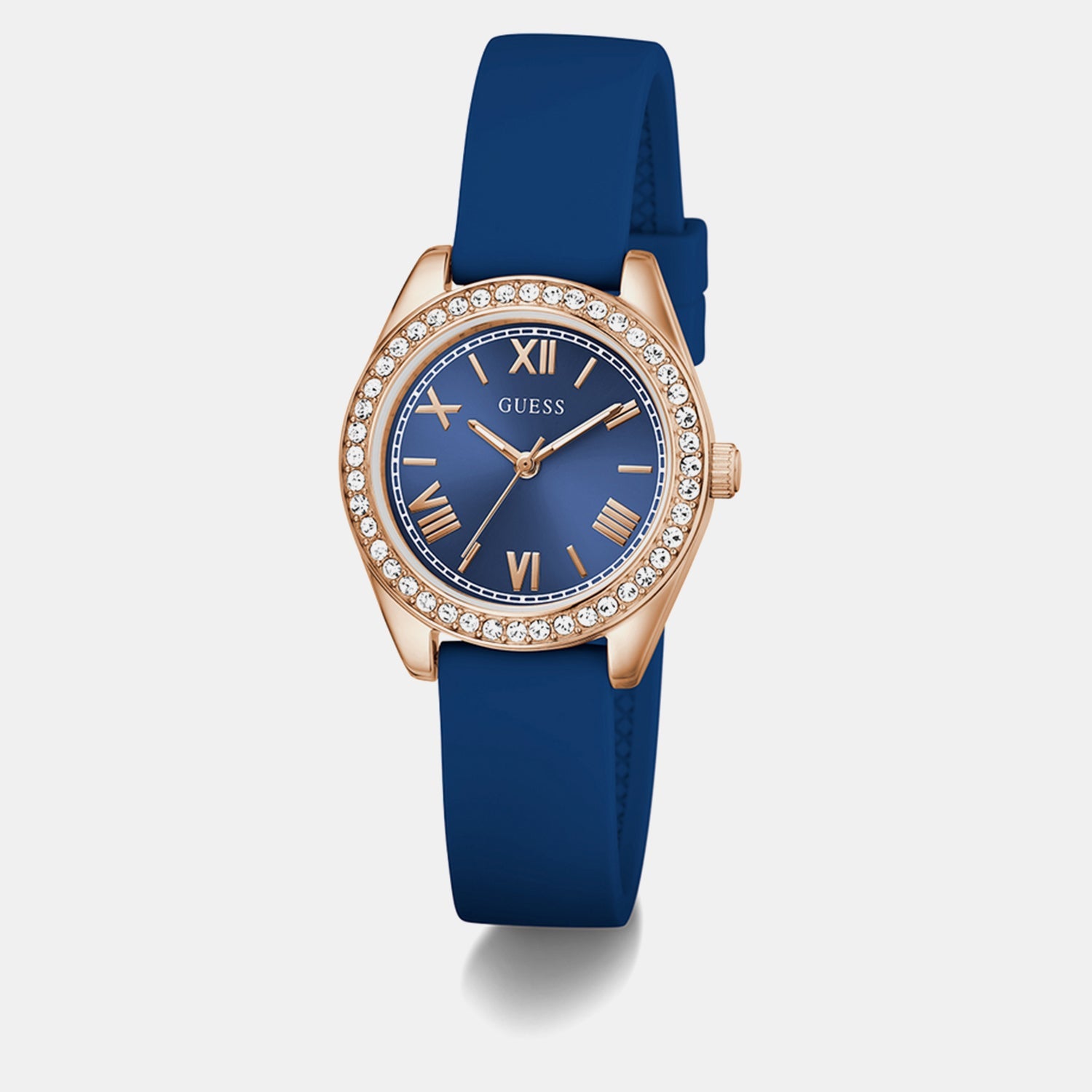 Guess Gd Mini Luna Women Quartz Blue Dial Analog Stainless Steel Gw1000L4