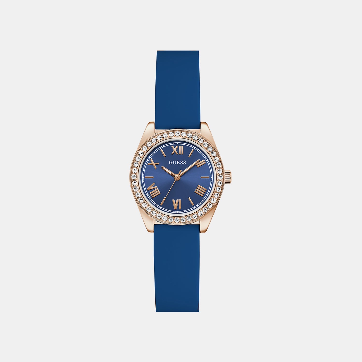 Guess Gd Mini Luna Women Quartz Blue Dial Analog Stainless Steel Gw1000L4