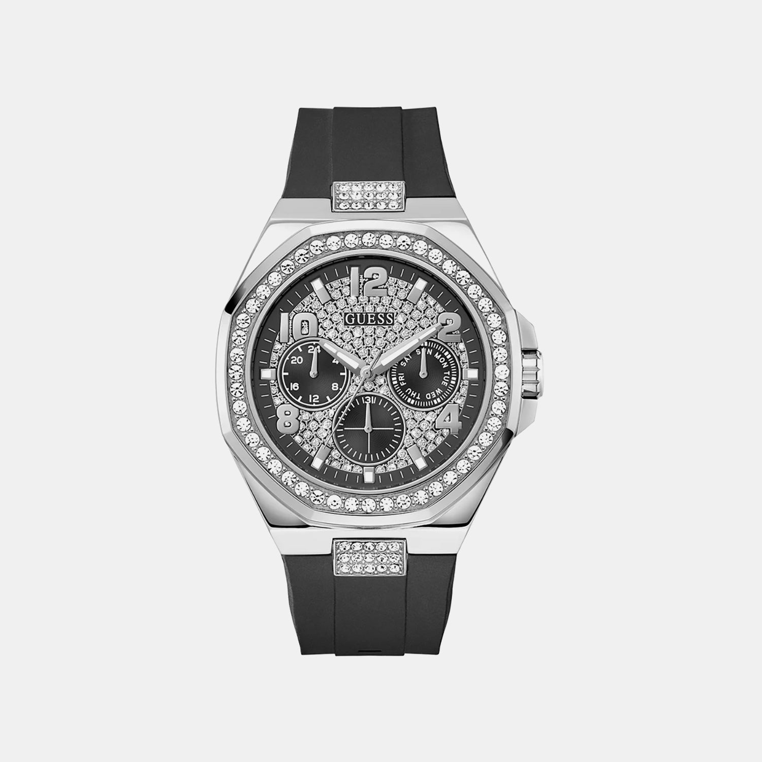 Guess Gt Empire Men Quartz Black Dial Analog Stainless Steel Gw1002G1