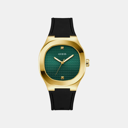 Guess Gd Headline Men Quartz Green Dial Analog Stainless Steel Gw1005G2