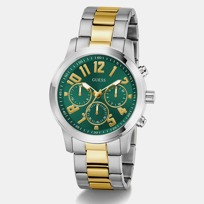 Guess Gs Parker Men Quartz Green Dial Analog Stainless Steel Gw1006G4