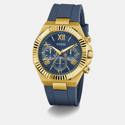 Guess Gd Equity Men Quartz Blue Dial Analog Stainless Steel Gw1011G2