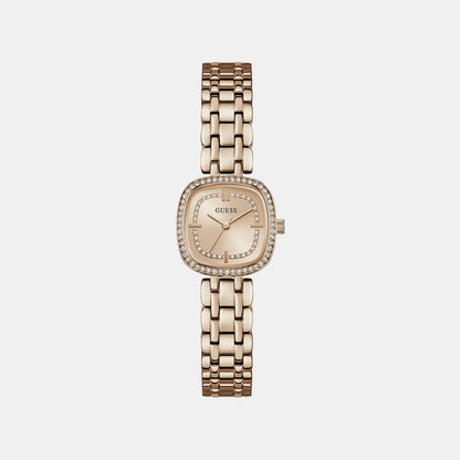 Guess Gb Hazel Women Quartz Rose Gold Dial Analog Stainless Steel Gw1018L4