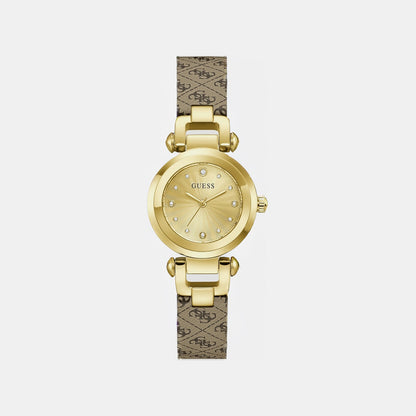 Guess Gb Ginger Women Quartz Champagne Dial Analog Stainless Steel Gw1021L2