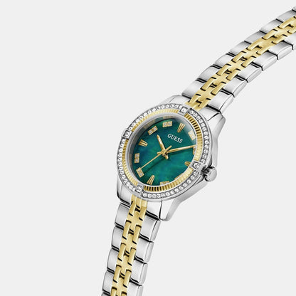 Guess Gd Colette Women Quartz Green Dial Analog Stainless Steel Gw1027L3