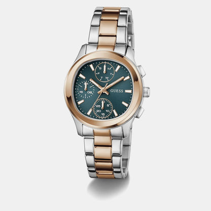 Guess Gd Birdie Women Quartz Teal Dial Analog Stainless Steel Gw1031L5