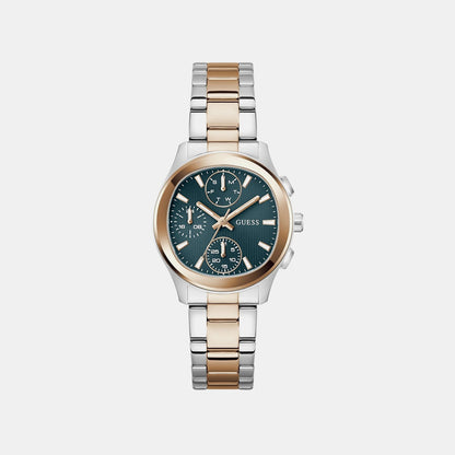 Guess Gd Birdie Women Quartz Teal Dial Analog Stainless Steel Gw1031L5