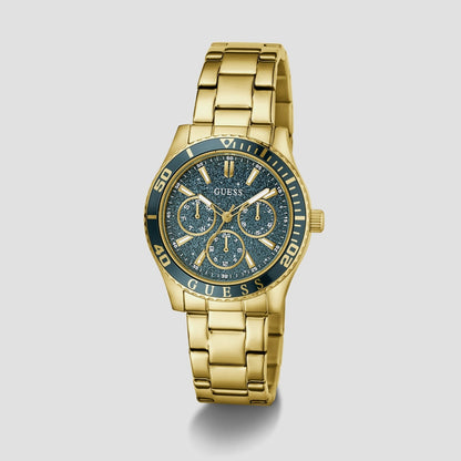 Guess Gs Mariana Women Quartz Teal Dial Analog Stainless Steel Gw1035L2