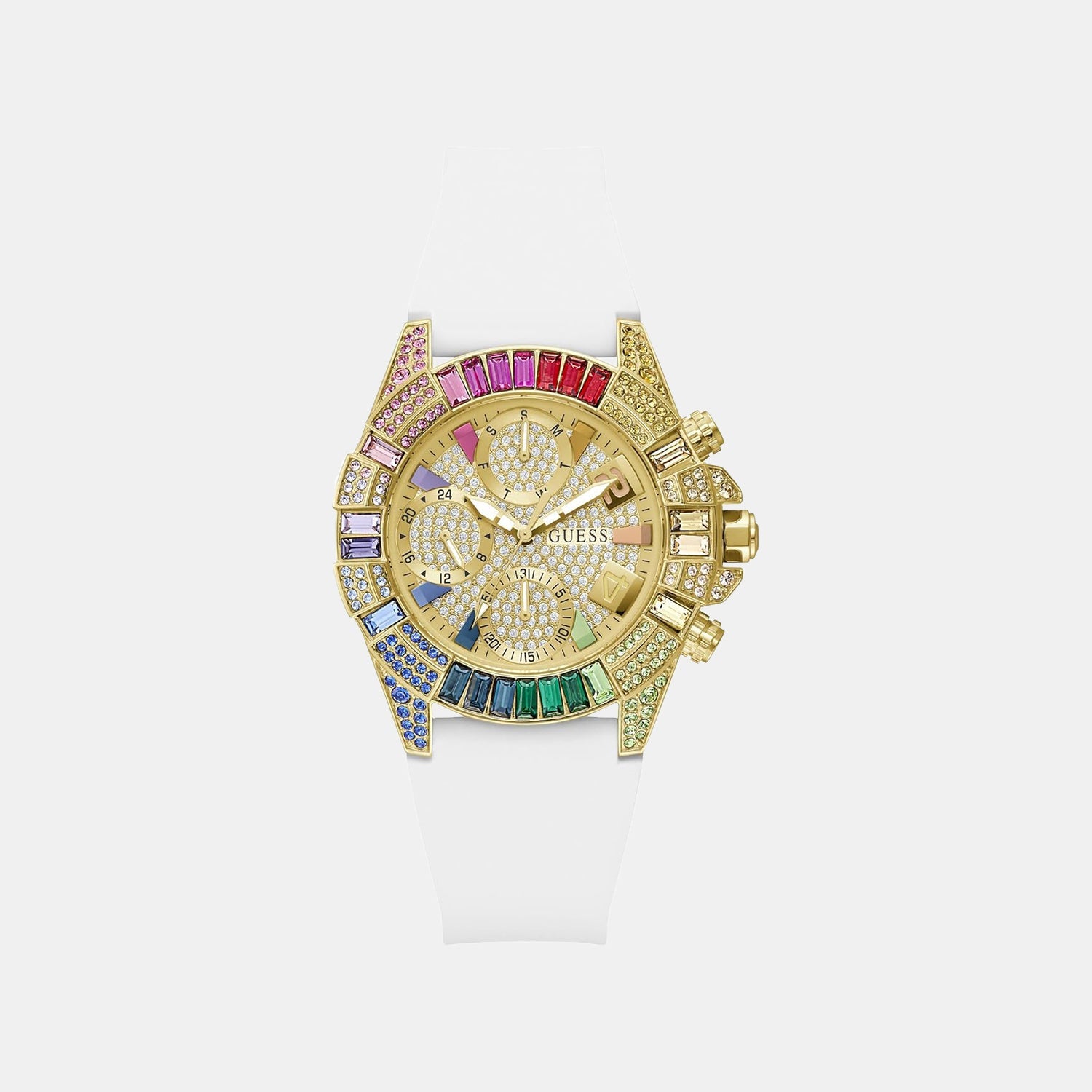 Guess Gt True Women Quartz Champagne Dial Analog Stainless Steel Gw1047L2