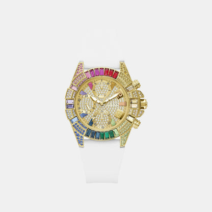 Guess Gt True Women Quartz Champagne Dial Analog Stainless Steel Gw1047L2