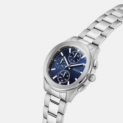 Guess Men Quartz Blue Dial Chronograph Stainless Steel Watch Gw1048G7