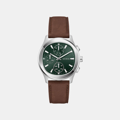 Guess Gd Palmer Men Quartz Green Dial Analog Stainless Steel Gw1049G1
