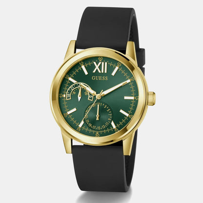 Guess Gd Emerson Men Quartz Green Dial Analog Stainless Steel Gw1056G2