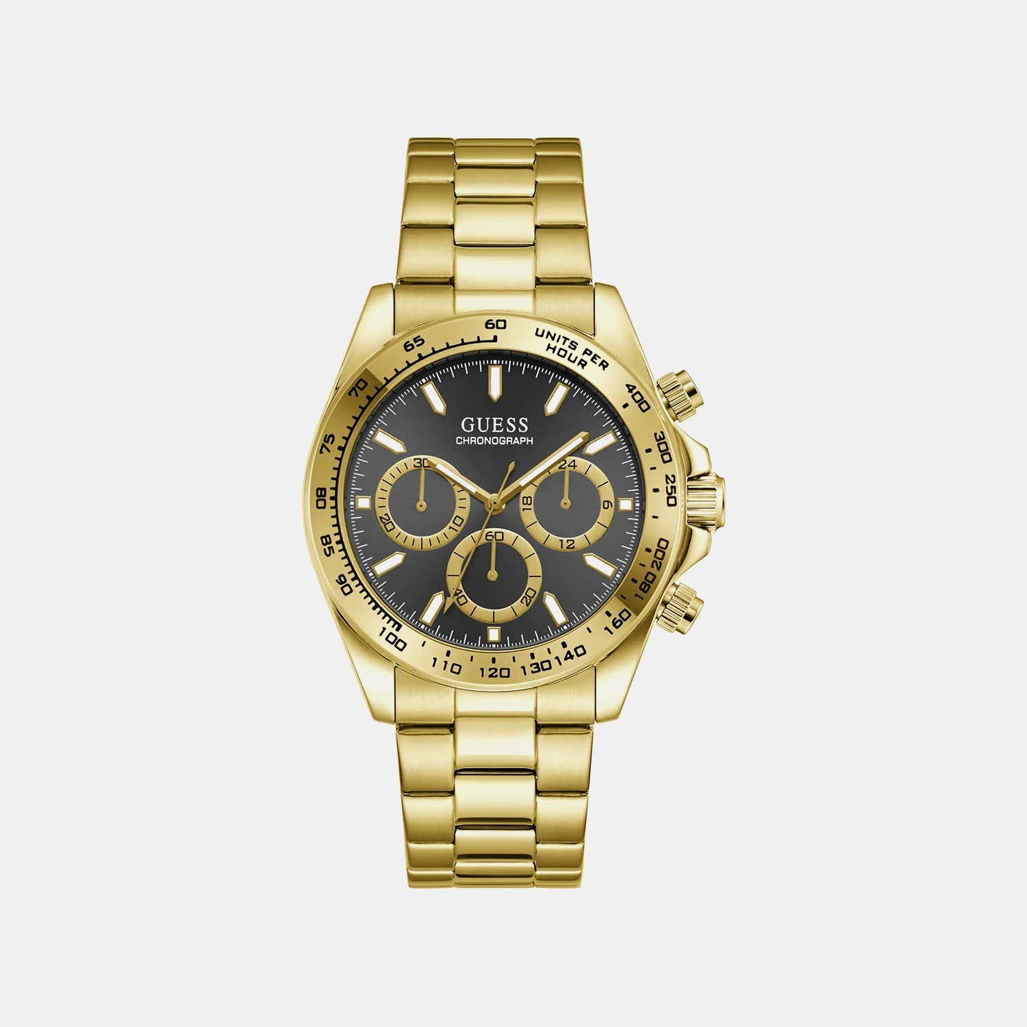 Guess Gs Arthur Men Quartz Black Dial Analog Stainless Steel Gw1058G2
