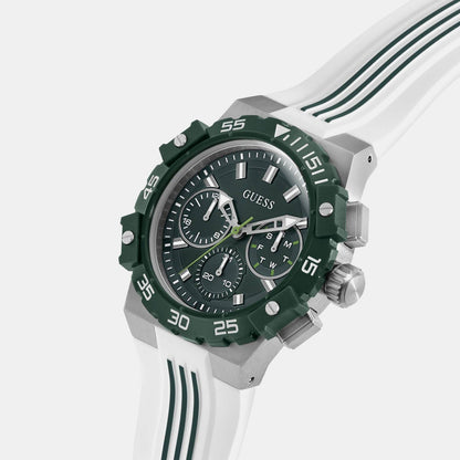 Guess Gs Fore Men Quartz Green Dial Analog Stainless Steel Gw1059G1
