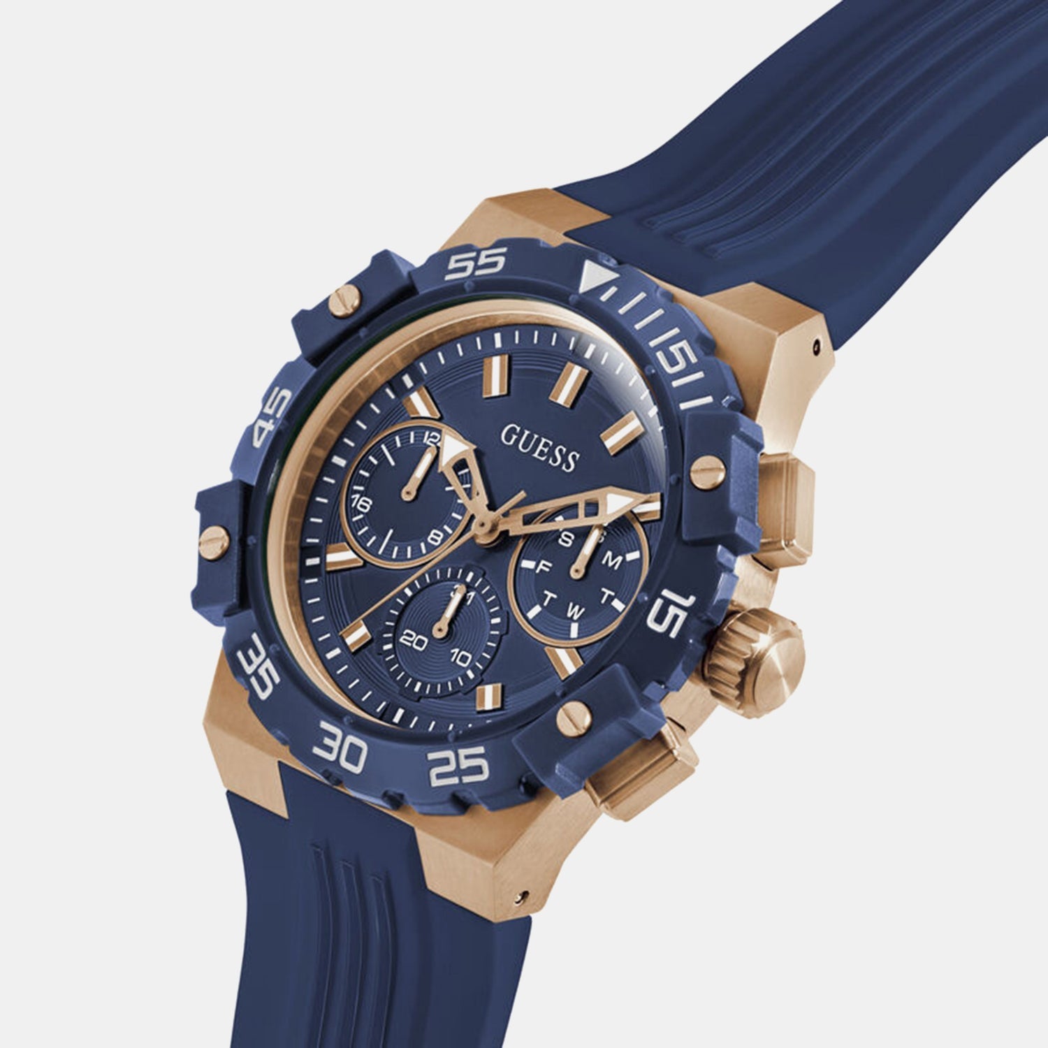 Guess Gs Fore Men Quartz Blue Dial Analog Stainless Steel Gw1059G5