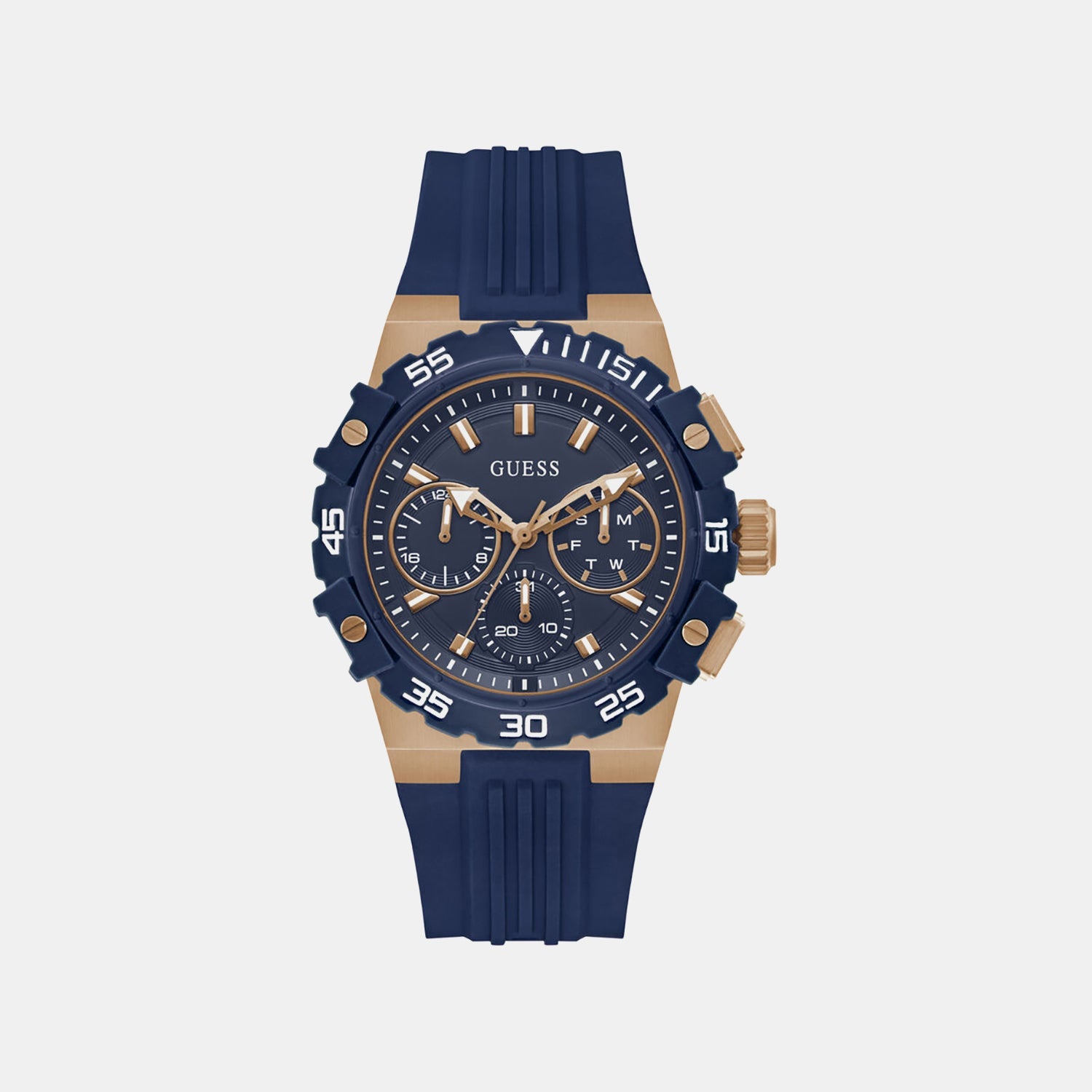 Guess Gs Fore Men Quartz Blue Dial Analog Stainless Steel Gw1059G5