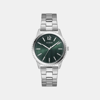 Guess Gs Chip Men Quartz Green Dial Analog Stainless Steel Gw1062G1