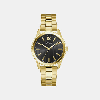 Guess Gs Chip Men Quartz Black Dial Analog Stainless Steel Gw1062G2