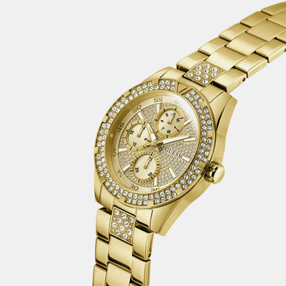 Guess Gt Orion Men Quartz Champagne Dial Analog Stainless Steel Gw1067G2