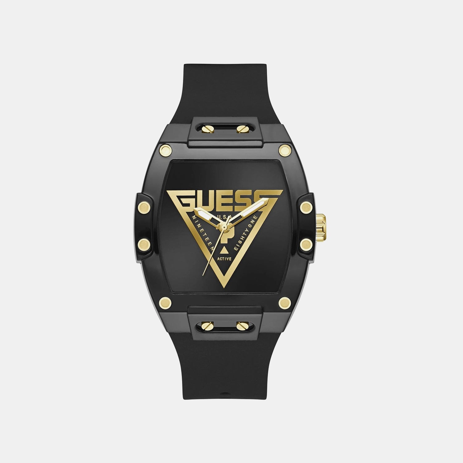 Guess Gt Phoenix Men Quartz Black Dial Analog Stainless Steel Gw1072G2