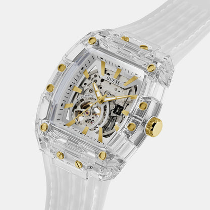 Guess Gt Phoenix Men Automatic Silver Dial Analog Stainless Steel Gw1073G2