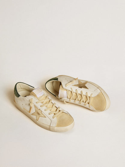 Golden Goose Womens Super-Star Ltd With Leather Star And Swarovski Crystals Heel Tab Womens